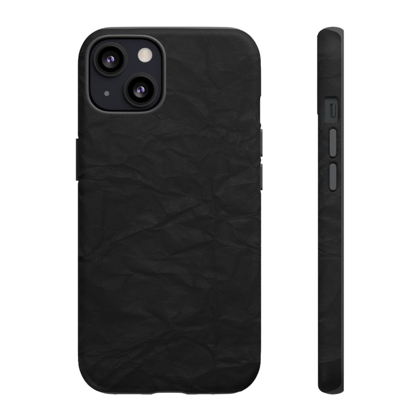 Black Wrinkled Phone Case