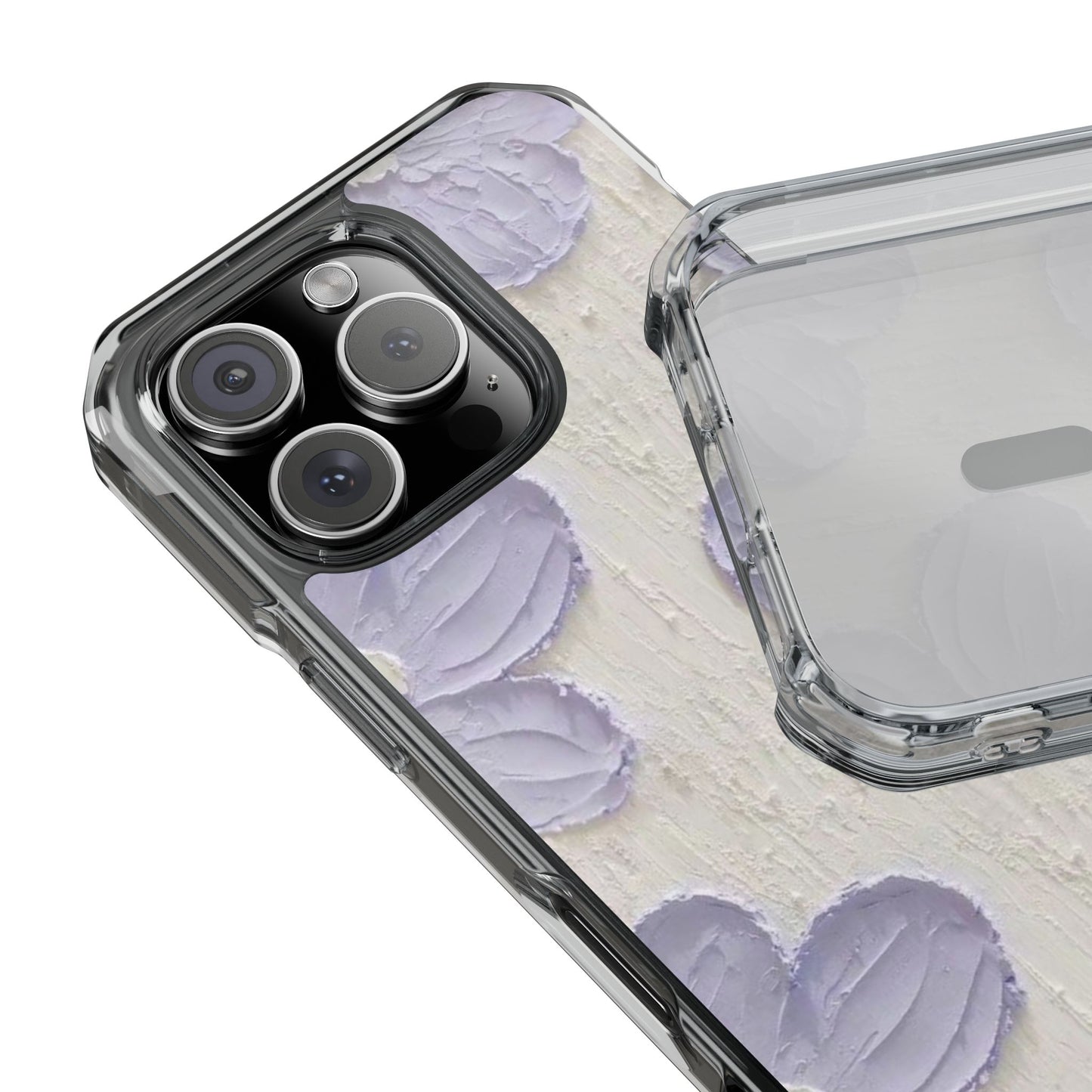 Floral Magnetic Clear Impact Cases for iPhone - Stylish and Durable Protection