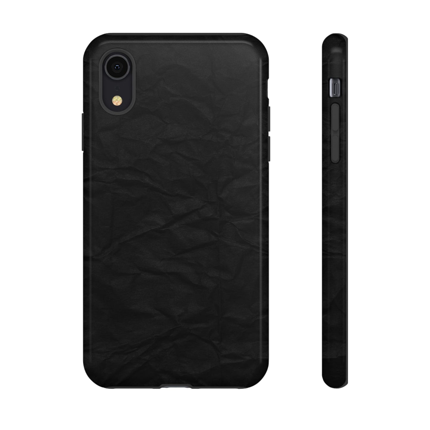 Black Wrinkled Phone Case