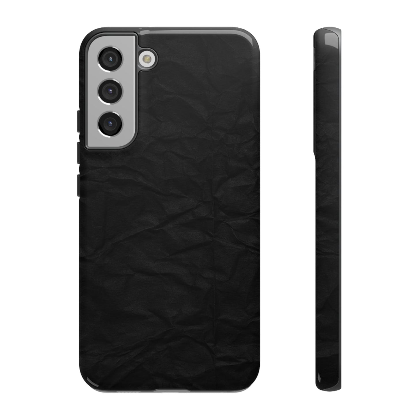 Black Wrinkled Phone Case