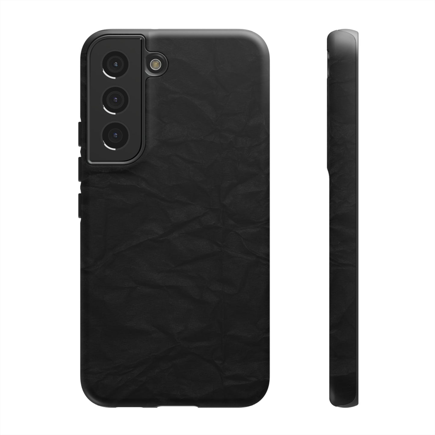 Black Wrinkled Phone Case