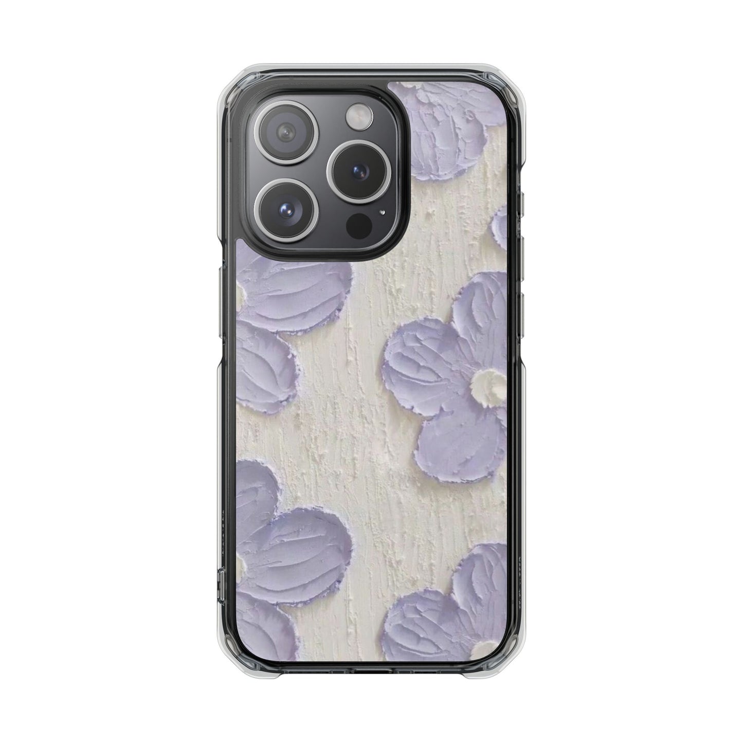 Floral Magnetic Clear Impact Cases for iPhone - Stylish and Durable Protection