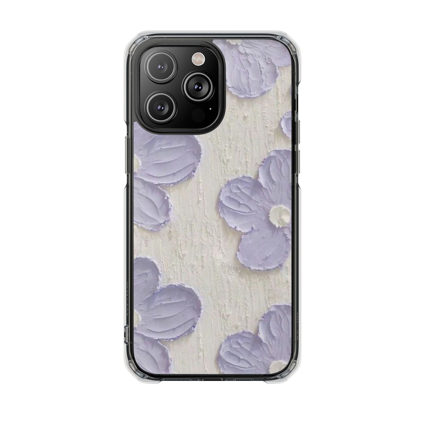 Floral Magnetic Clear Impact Cases for iPhone - Stylish and Durable Protection