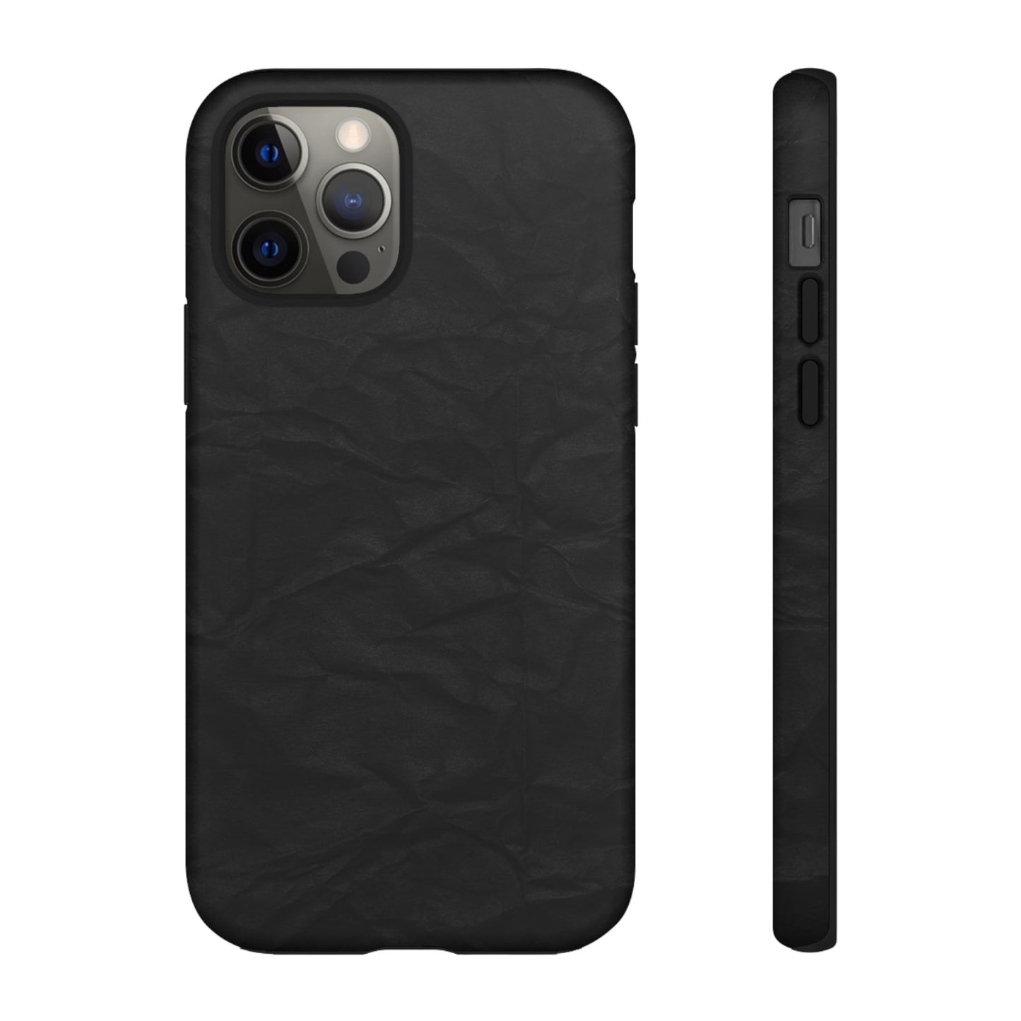 Black Wrinkled Phone Case