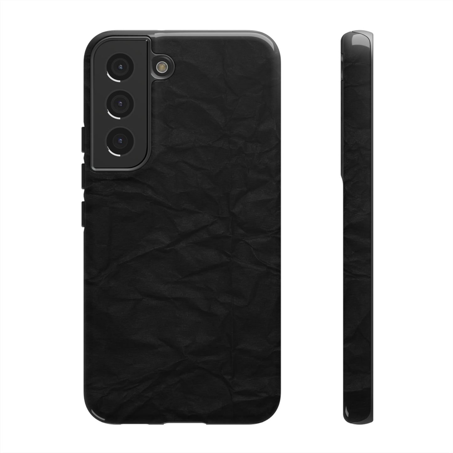 Black Wrinkled Phone Case