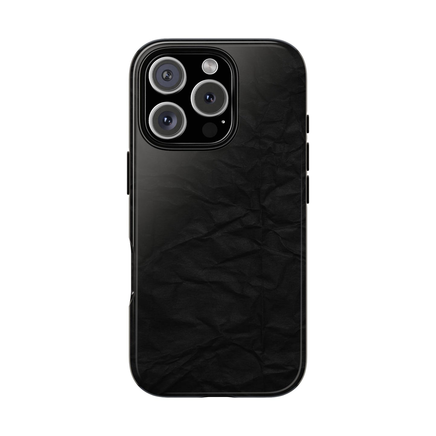 Black Wrinkled Phone Case