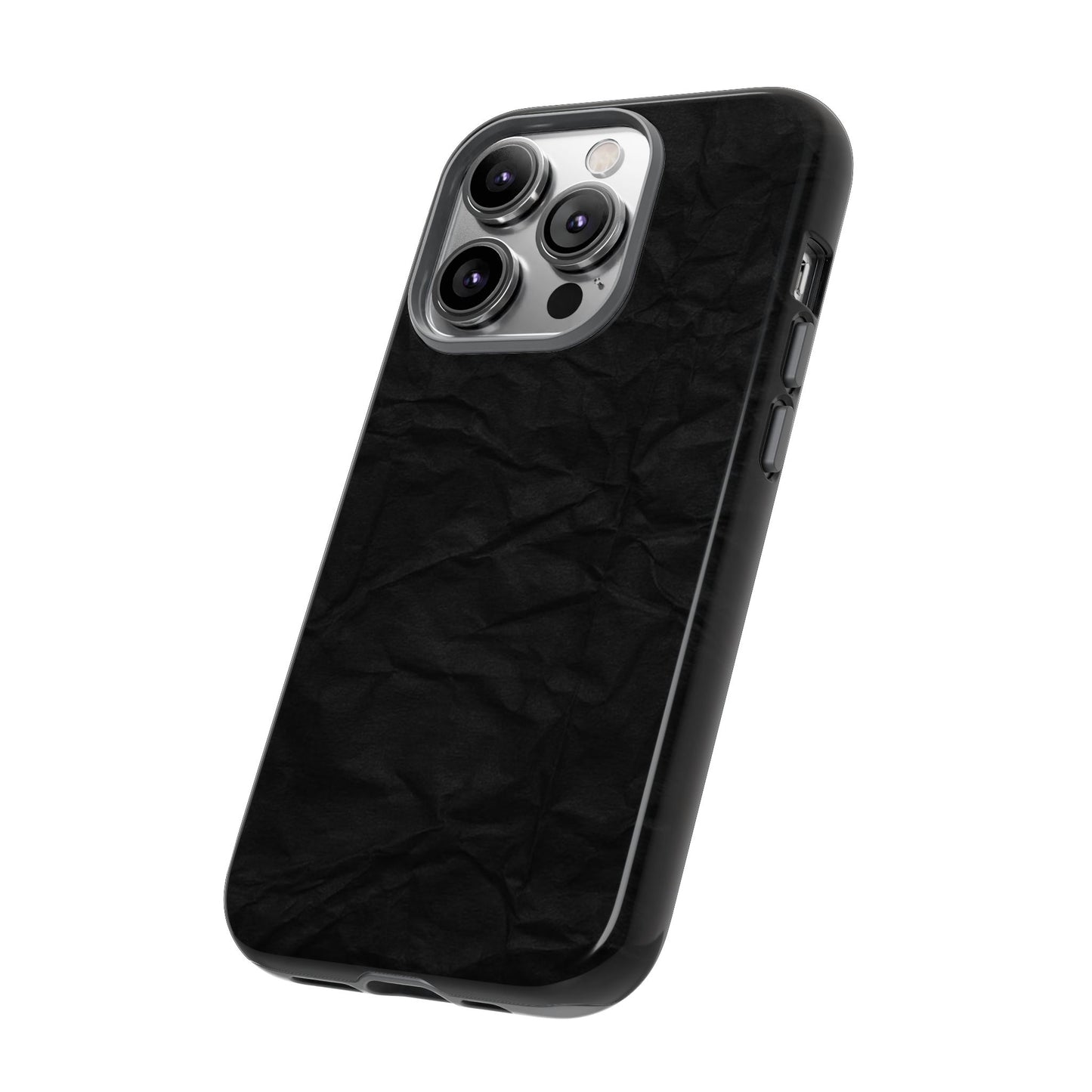 Black Wrinkled Phone Case