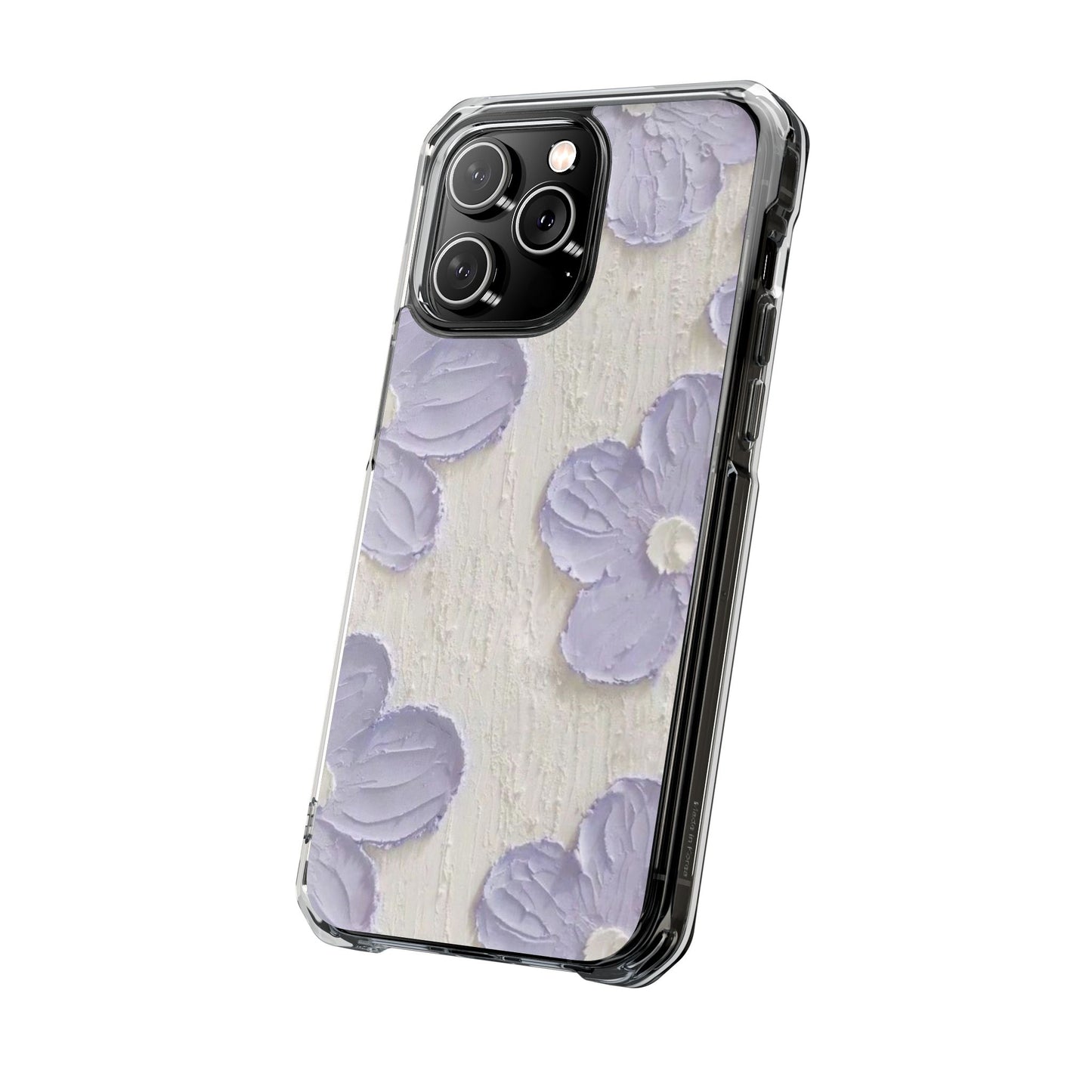 Floral Magnetic Clear Impact Cases for iPhone - Stylish and Durable Protection