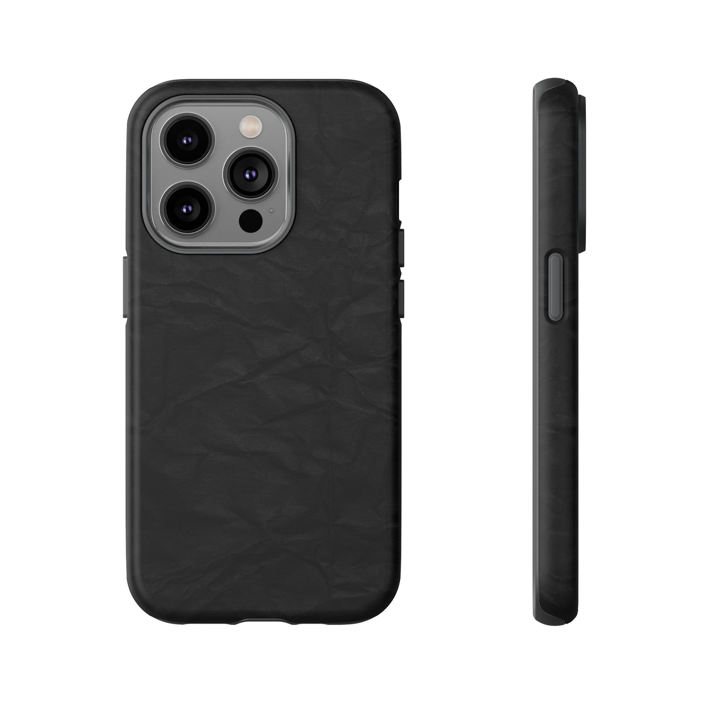 Black Wrinkled Phone Case