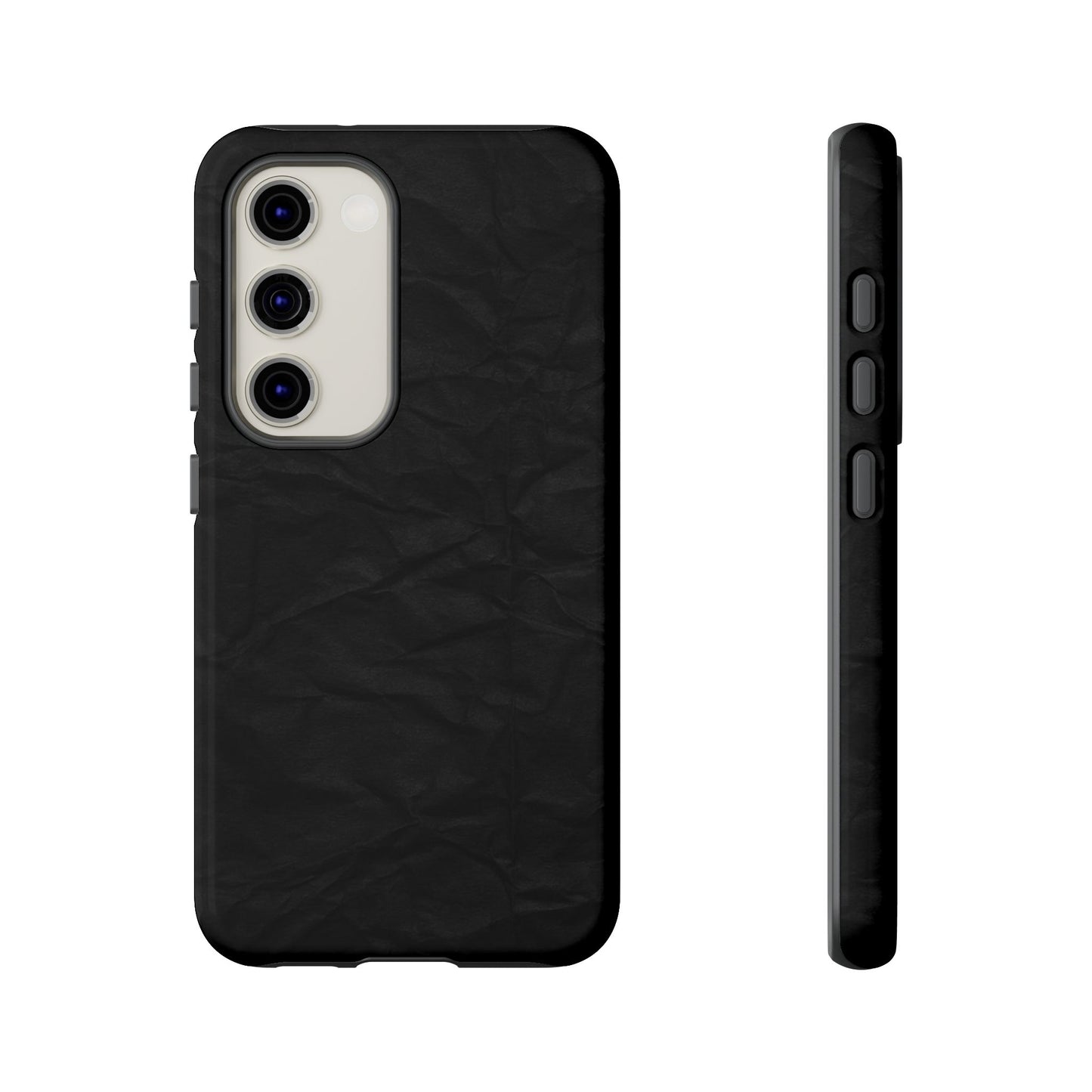 Black Wrinkled Phone Case