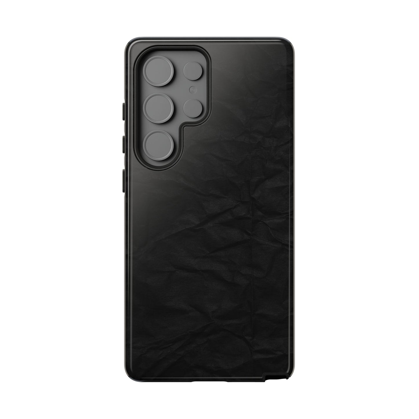 Black Wrinkled Phone Case