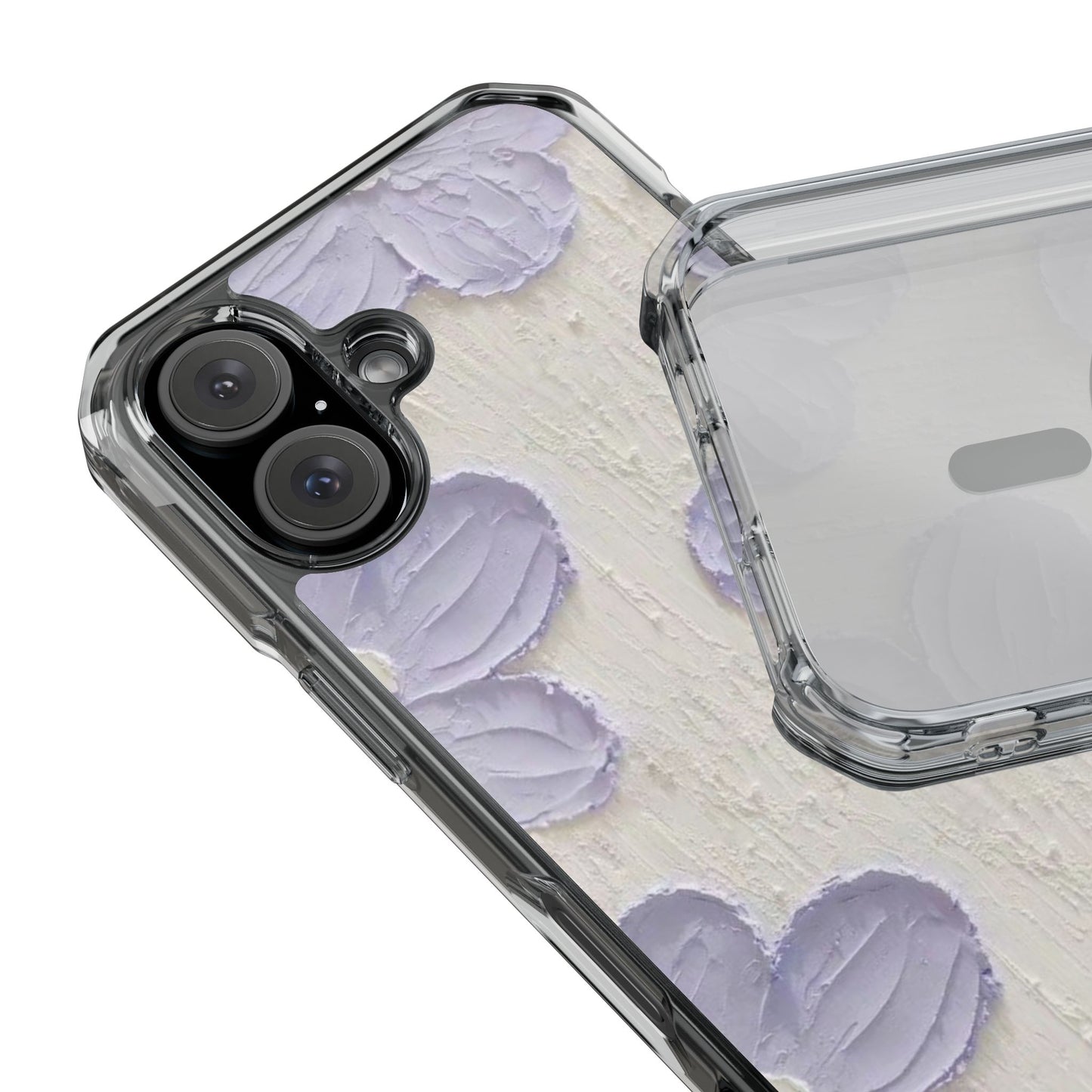 Floral Magnetic Clear Impact Cases for iPhone - Stylish and Durable Protection