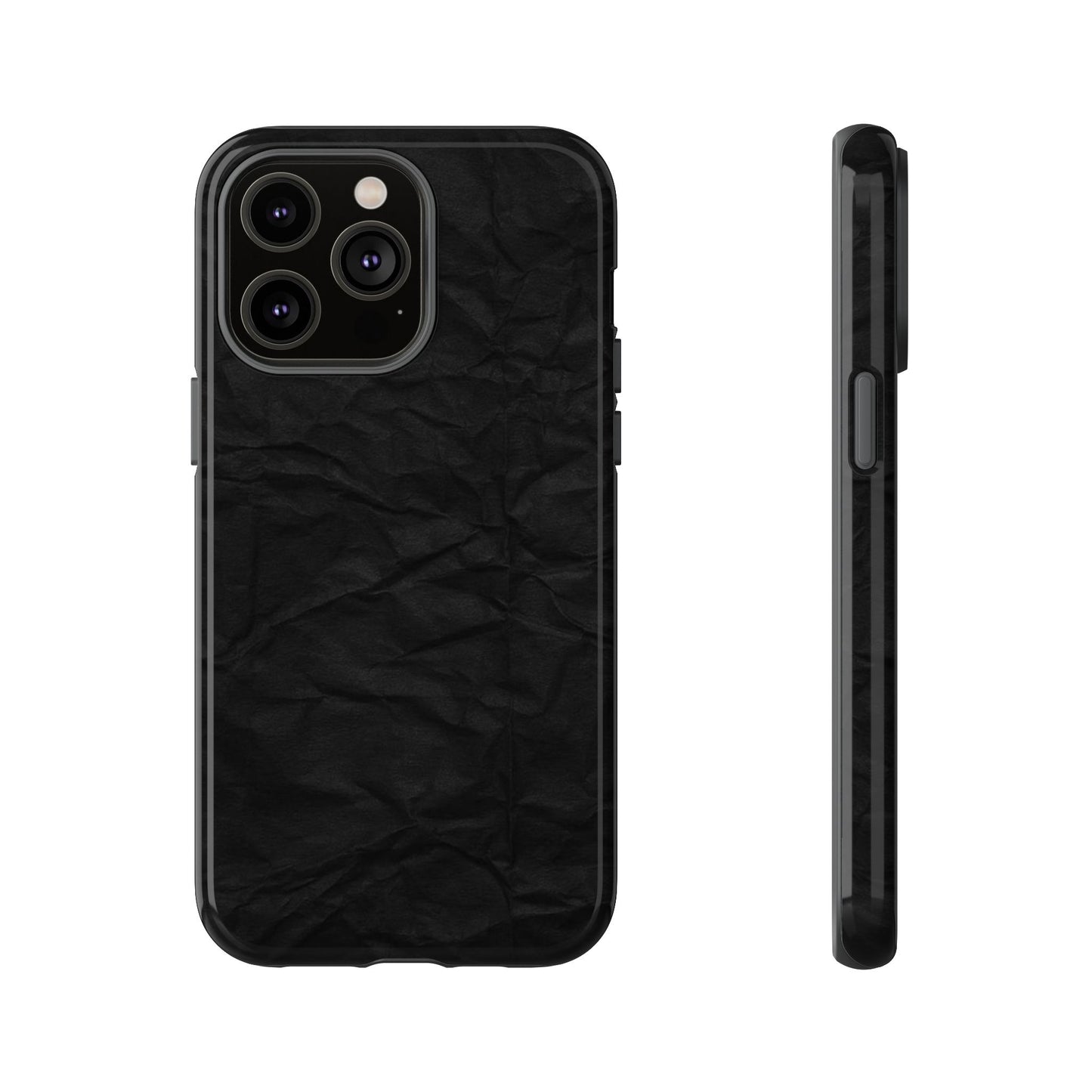 Black Wrinkled Phone Case