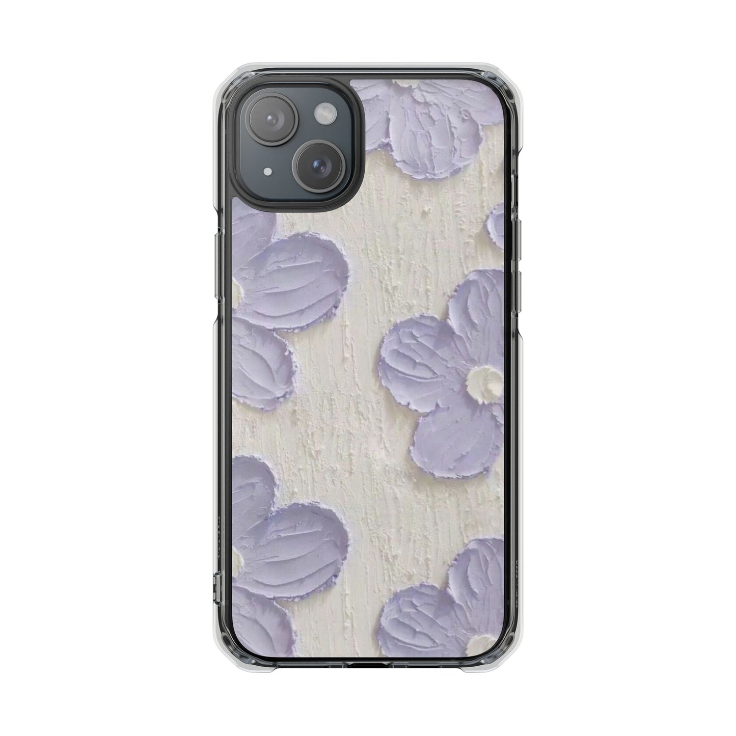 Floral Magnetic Clear Impact Cases for iPhone - Stylish and Durable Protection