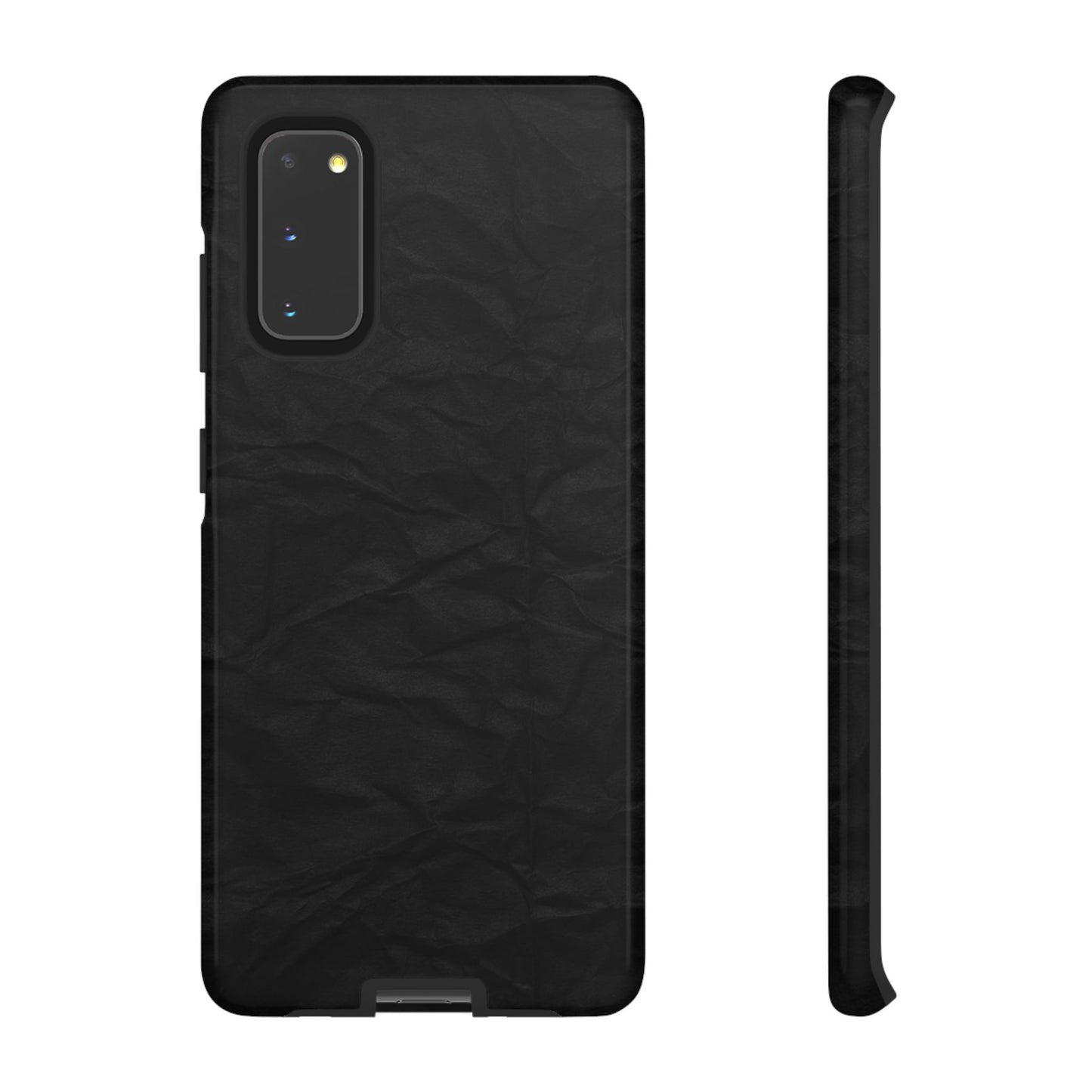 Black Wrinkled Phone Case