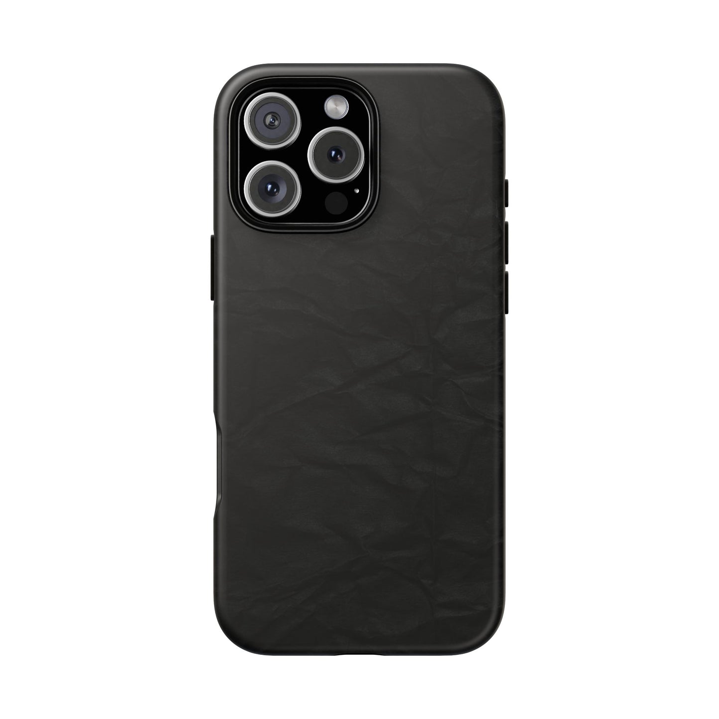 Black Wrinkled Phone Case