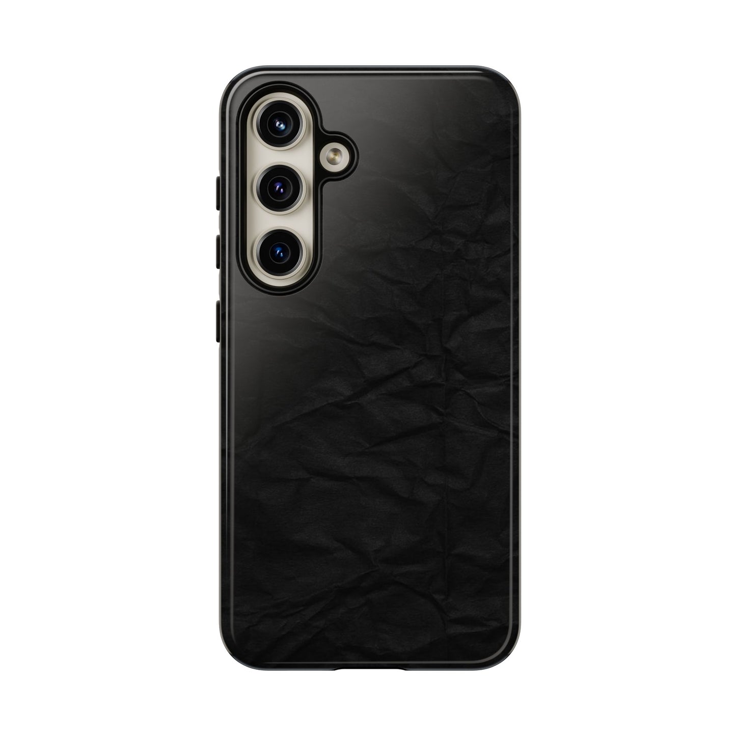 Black Wrinkled Phone Case