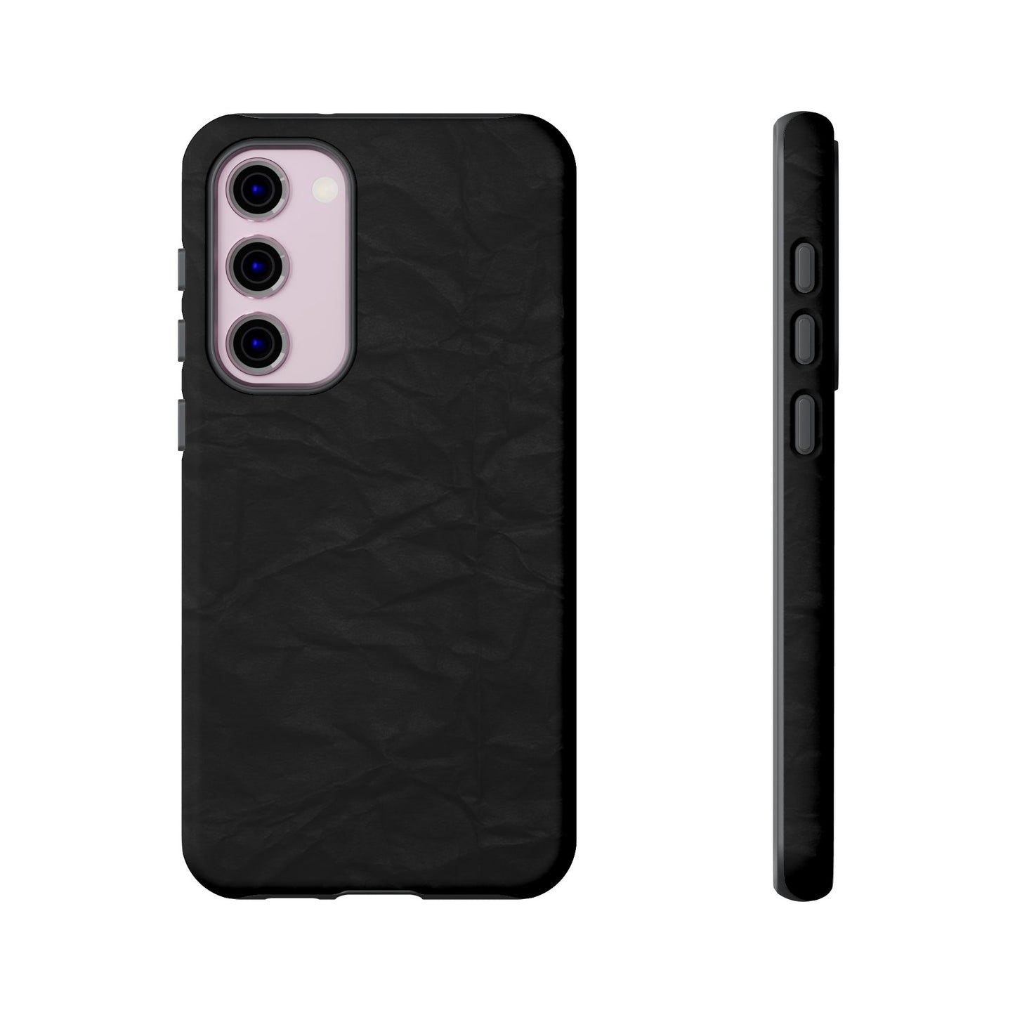 Black Wrinkled Phone Case