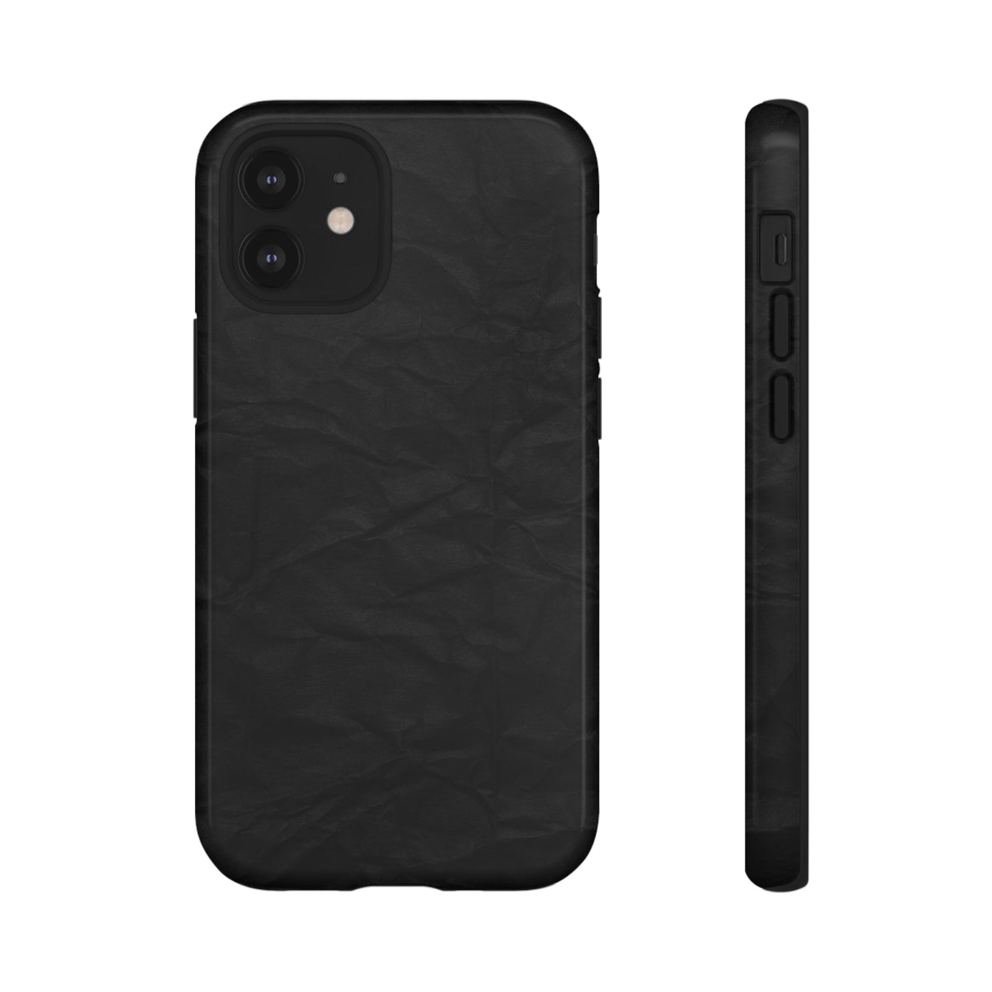 Black Wrinkled Phone Case