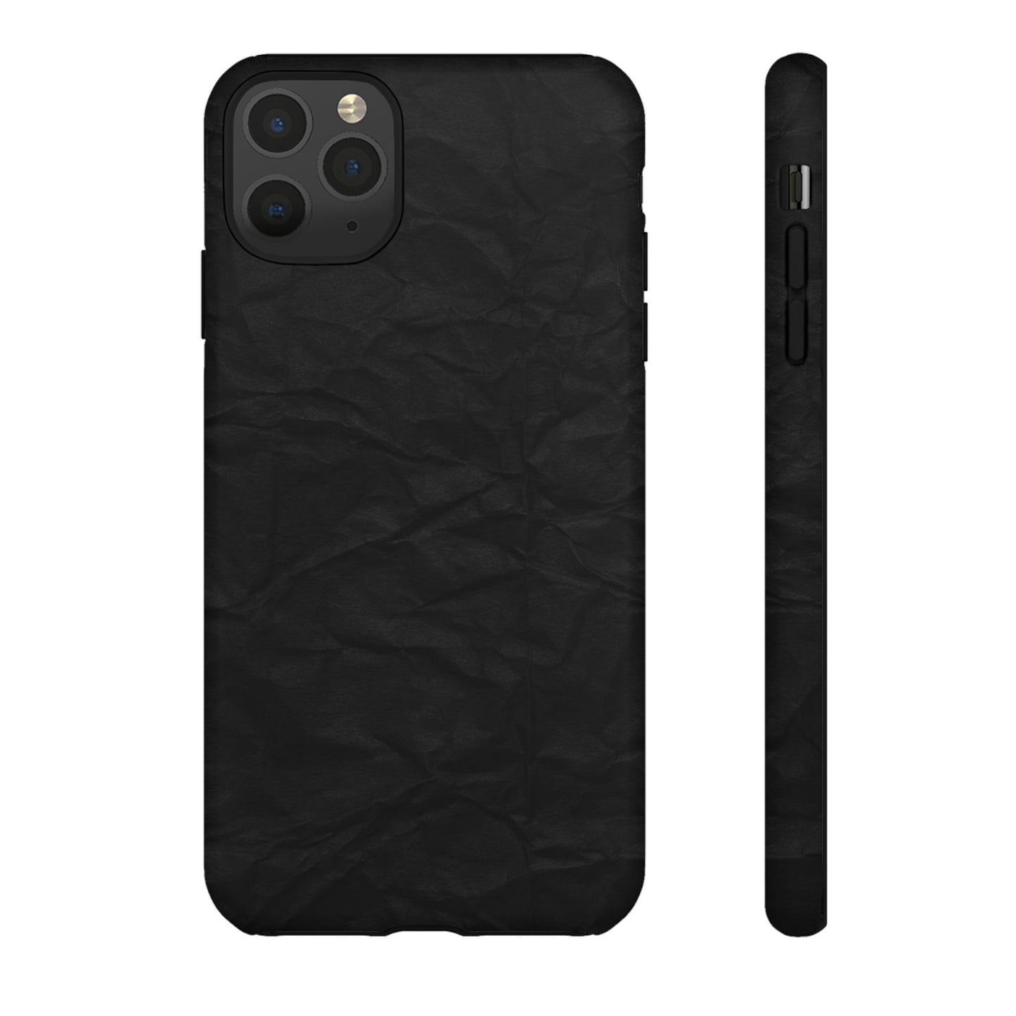 Black Wrinkled Phone Case