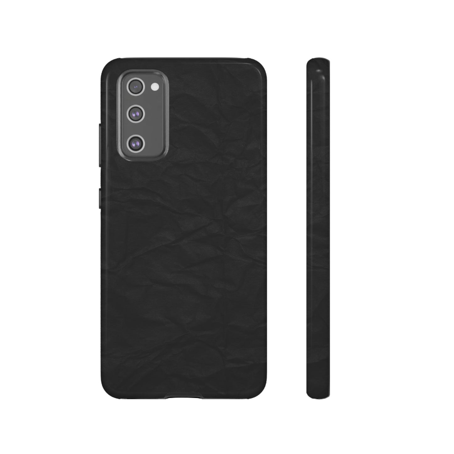 Black Wrinkled Phone Case