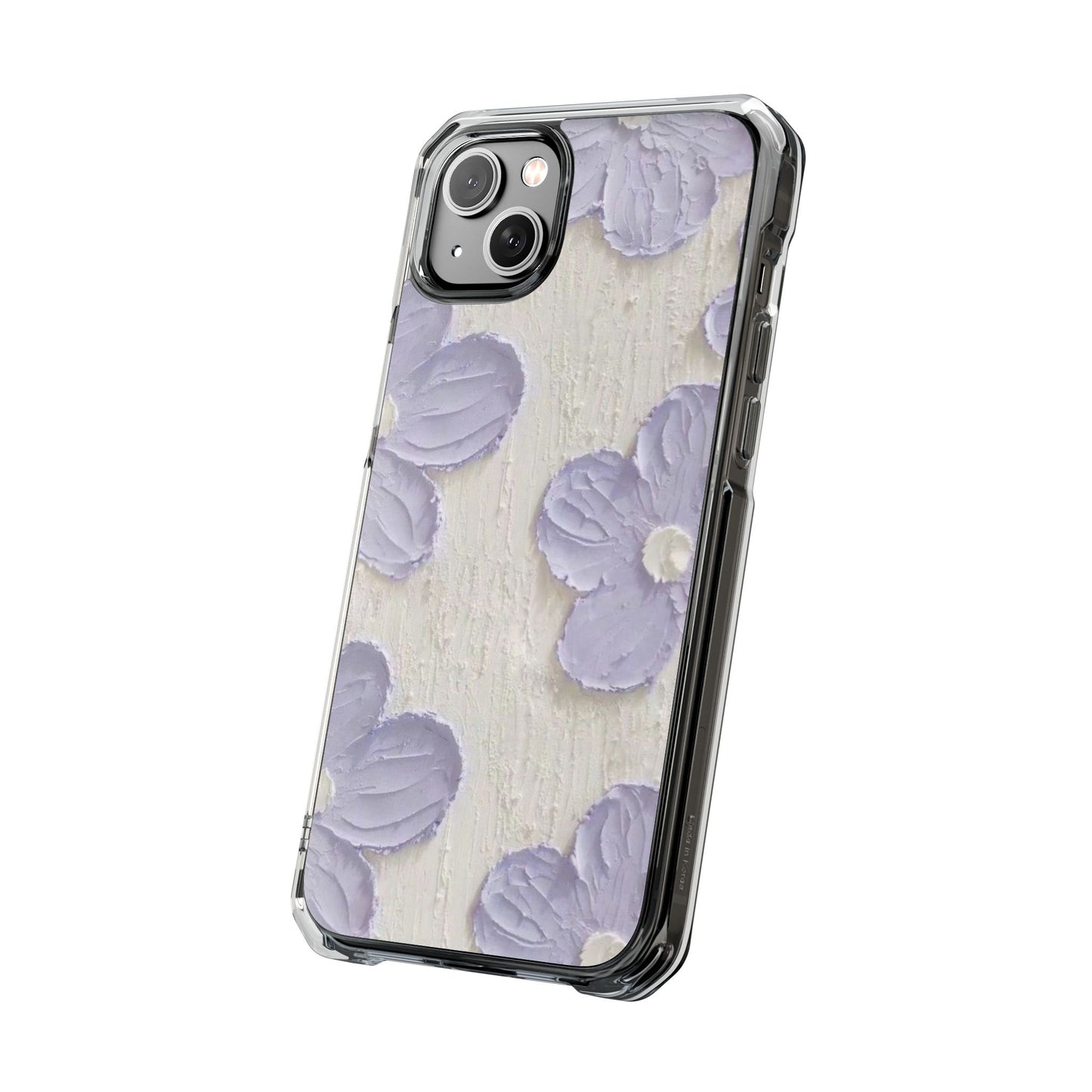 Floral Magnetic Clear Impact Cases for iPhone - Stylish and Durable Protection