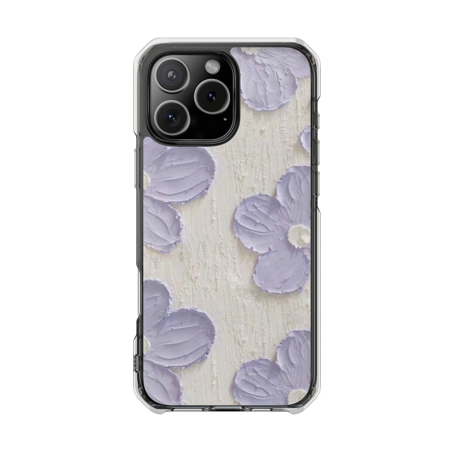 Floral Magnetic Clear Impact Cases for iPhone - Stylish and Durable Protection