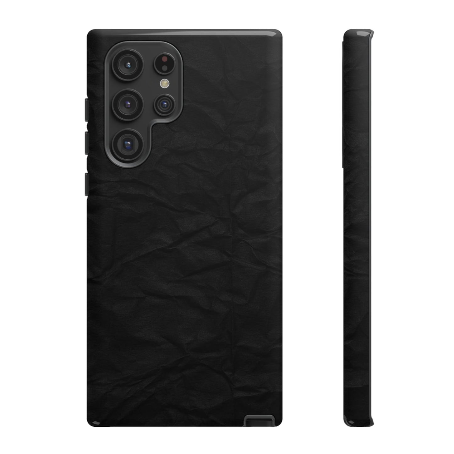 Black Wrinkled Phone Case