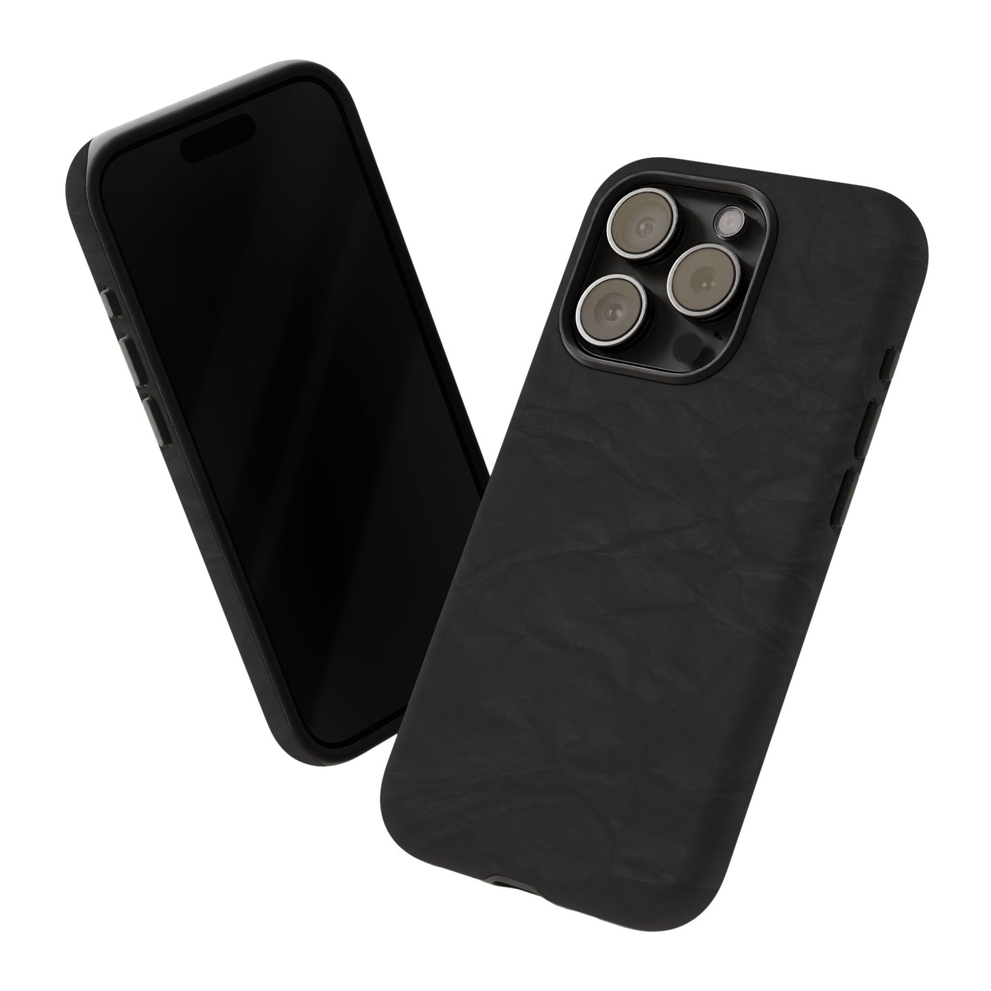 Black Wrinkled Phone Case