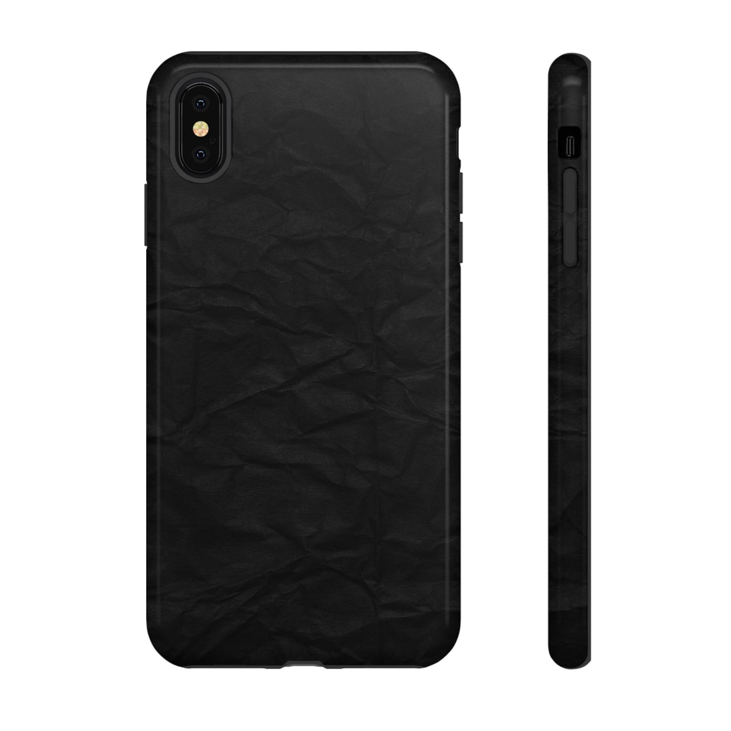 Black Wrinkled Phone Case