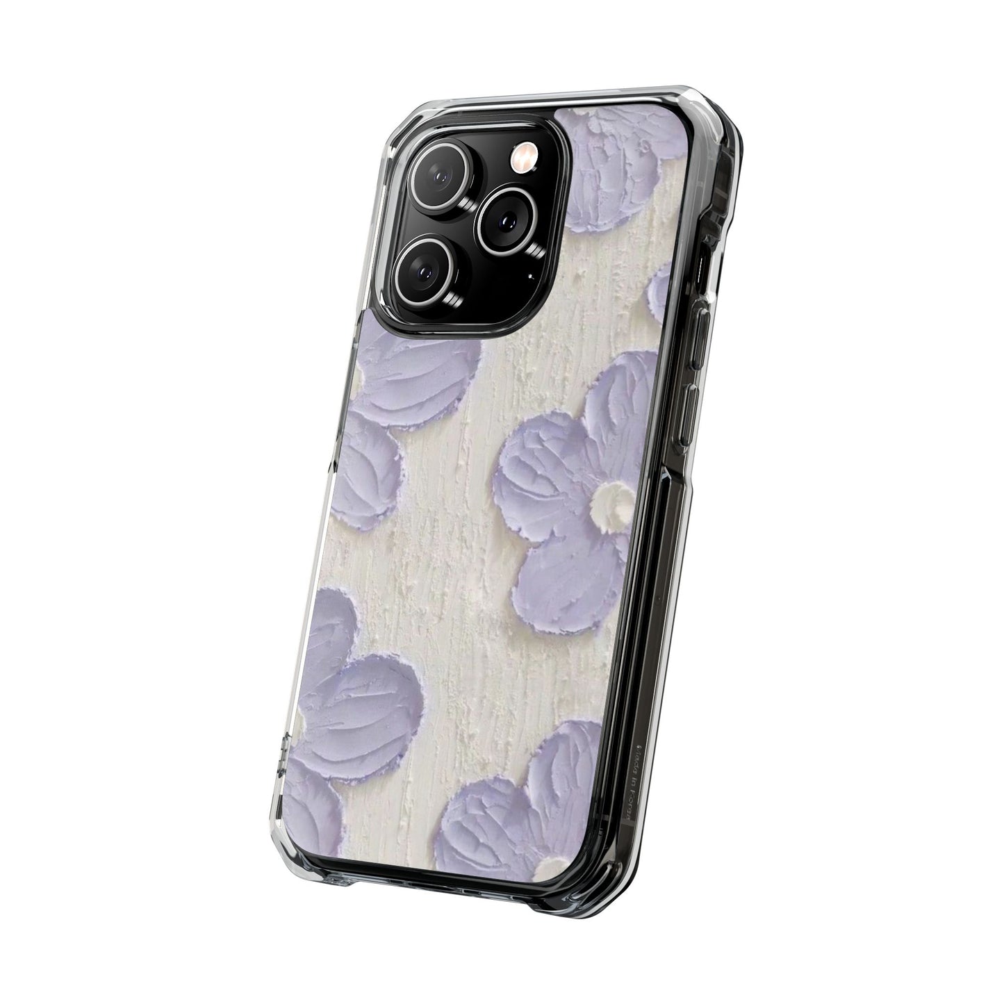 Floral Magnetic Clear Impact Cases for iPhone - Stylish and Durable Protection