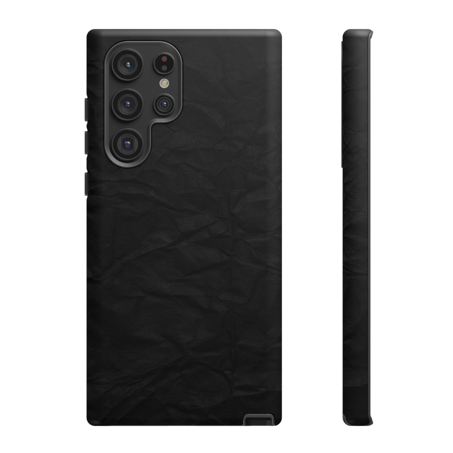 Black Wrinkled Phone Case