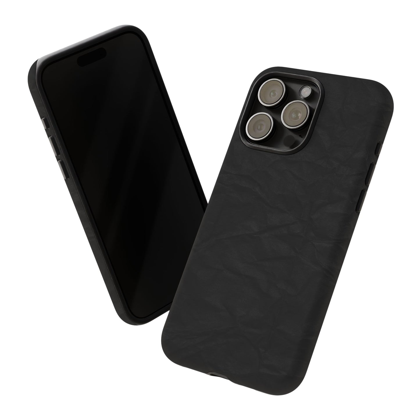 Black Wrinkled Phone Case