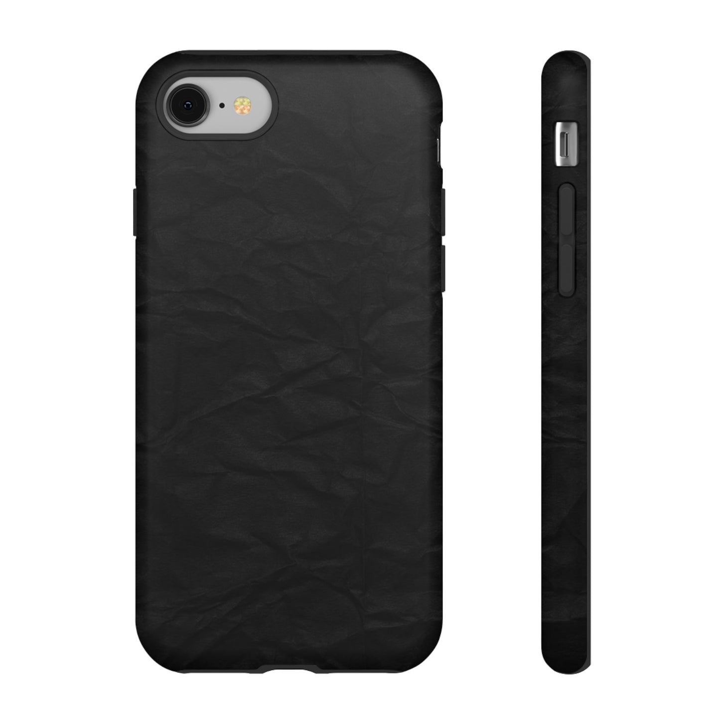 Black Wrinkled Phone Case