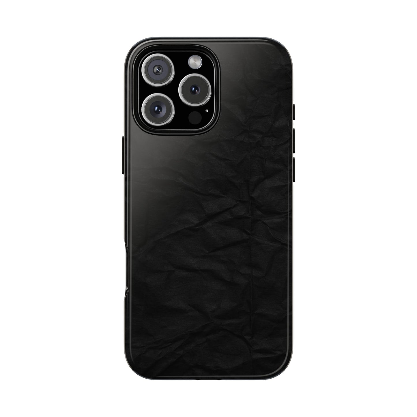 Black Wrinkled Phone Case