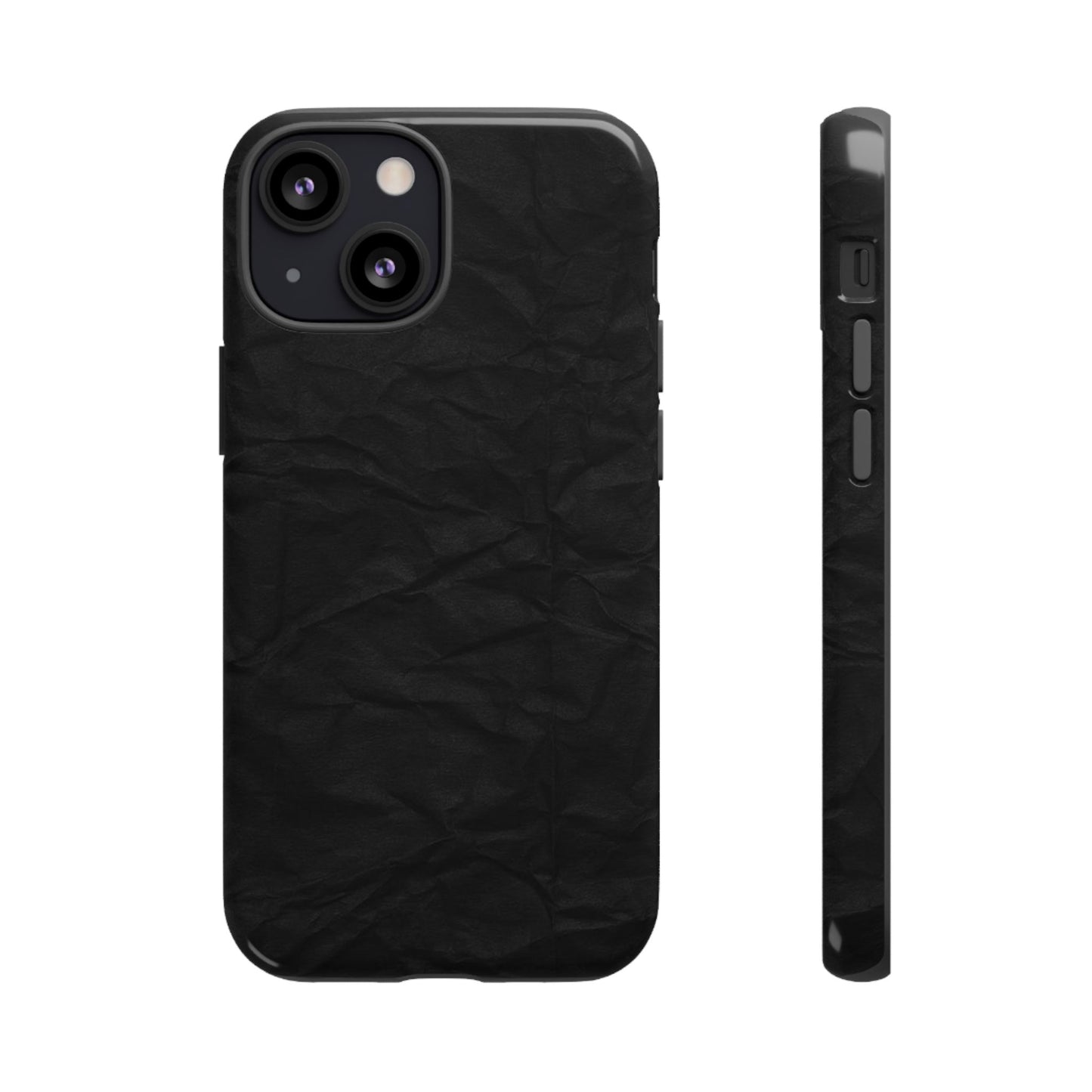 Black Wrinkled Phone Case