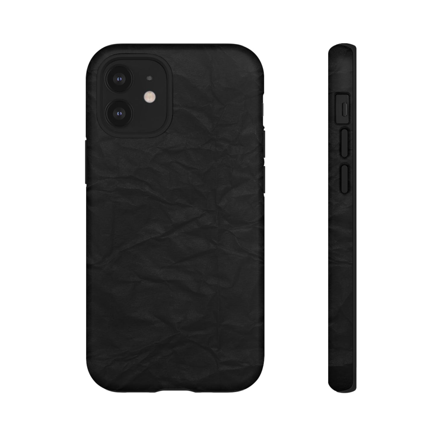 Black Wrinkled Phone Case