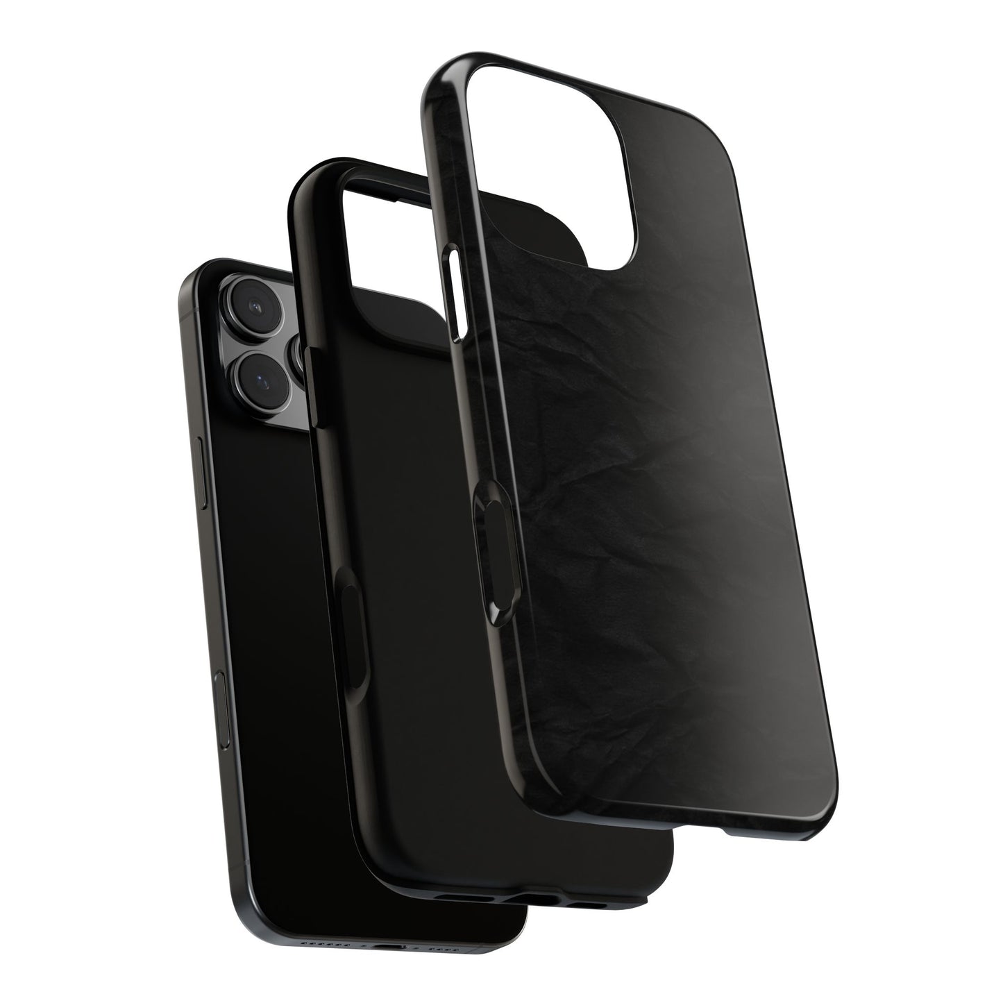 Black Wrinkled Phone Case