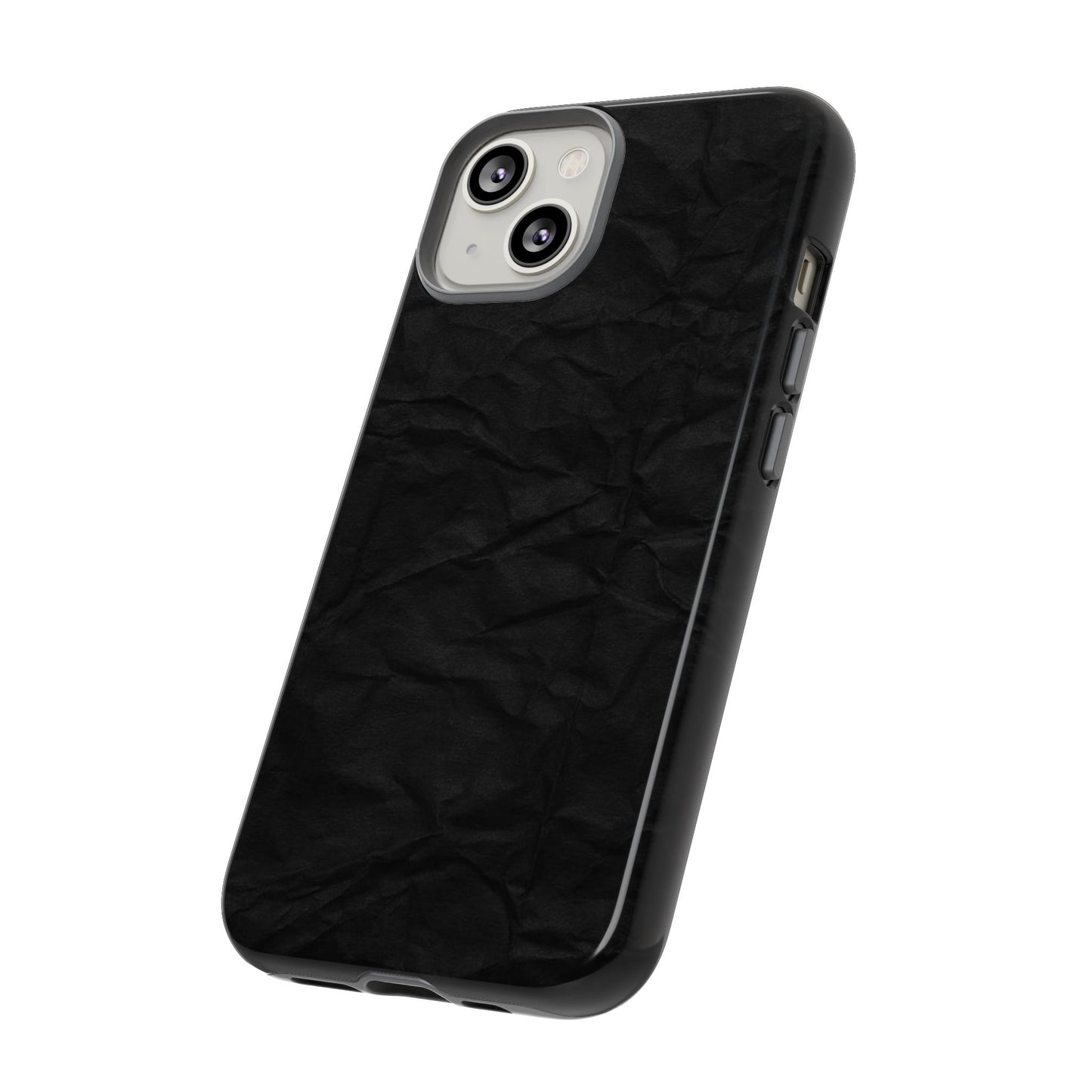 Black Wrinkled Phone Case