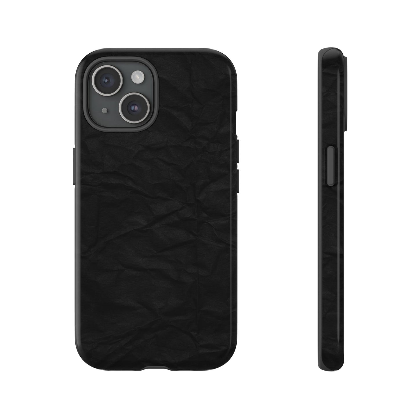 Black Wrinkled Phone Case