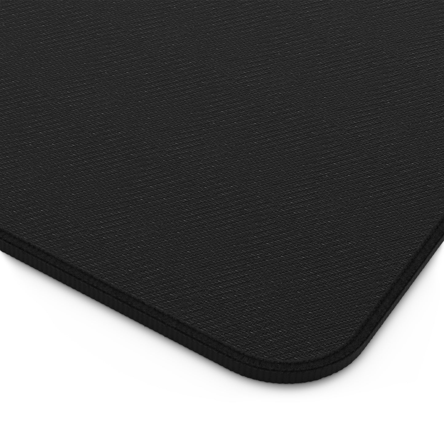 Sleek Black Geometric Desk Mat – Modern Gaming & Office Accessory