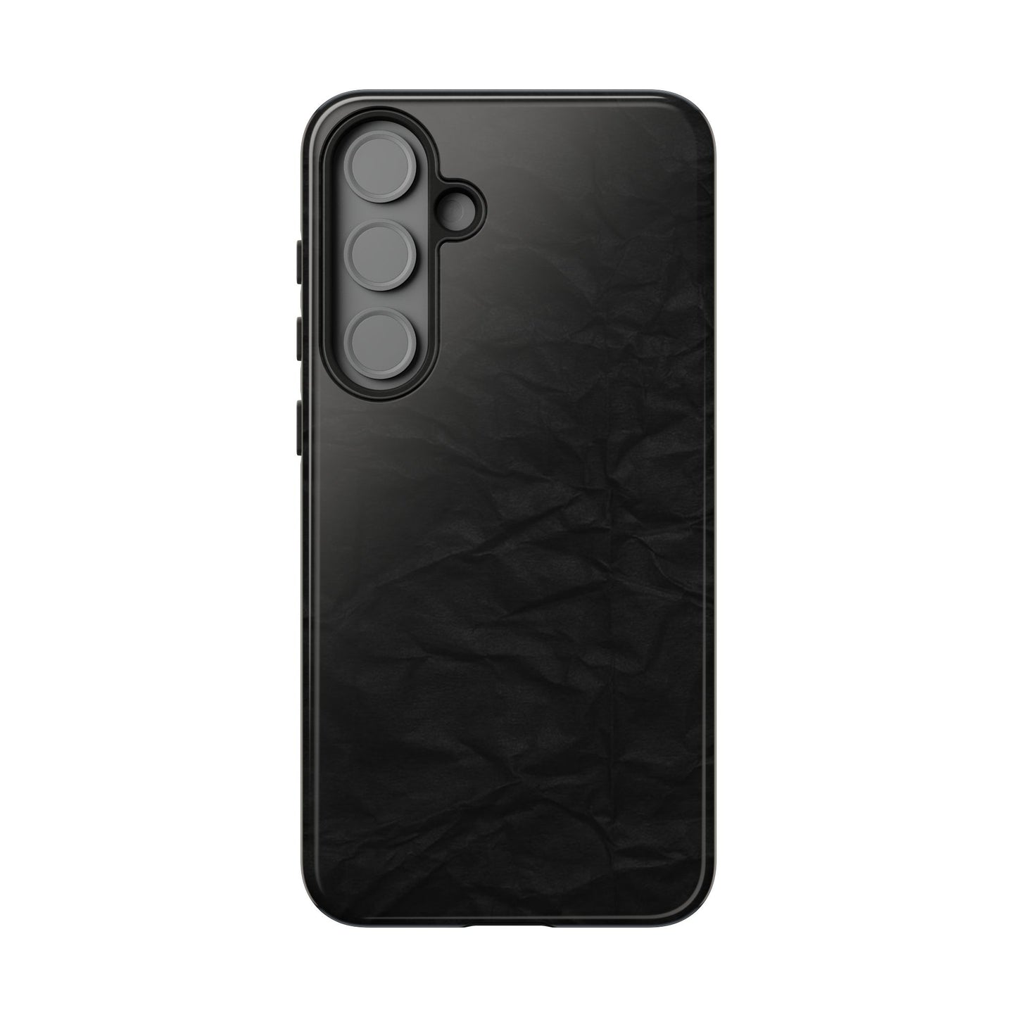 Black Wrinkled Phone Case