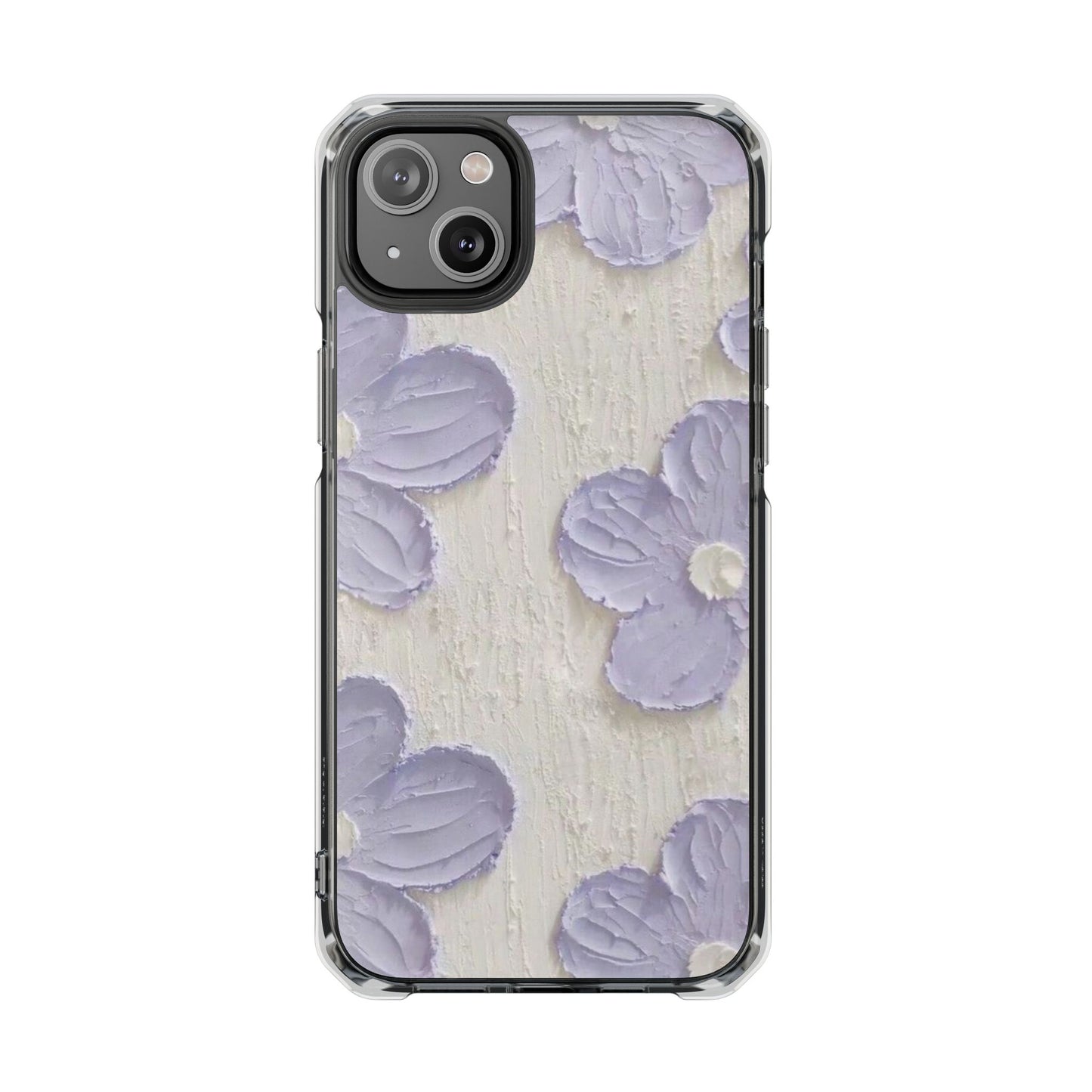 Floral Magnetic Clear Impact Cases for iPhone - Stylish and Durable Protection