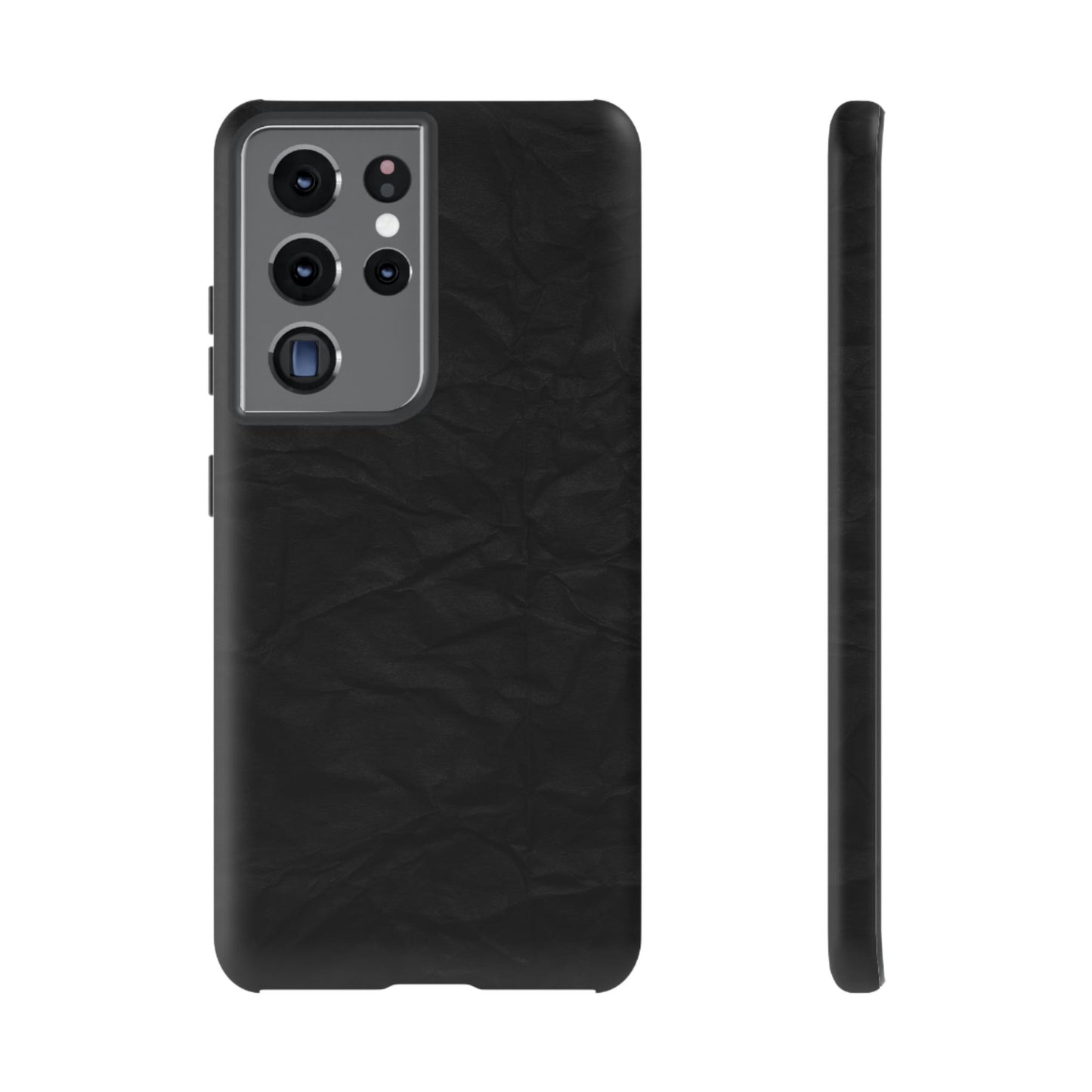 Black Wrinkled Phone Case