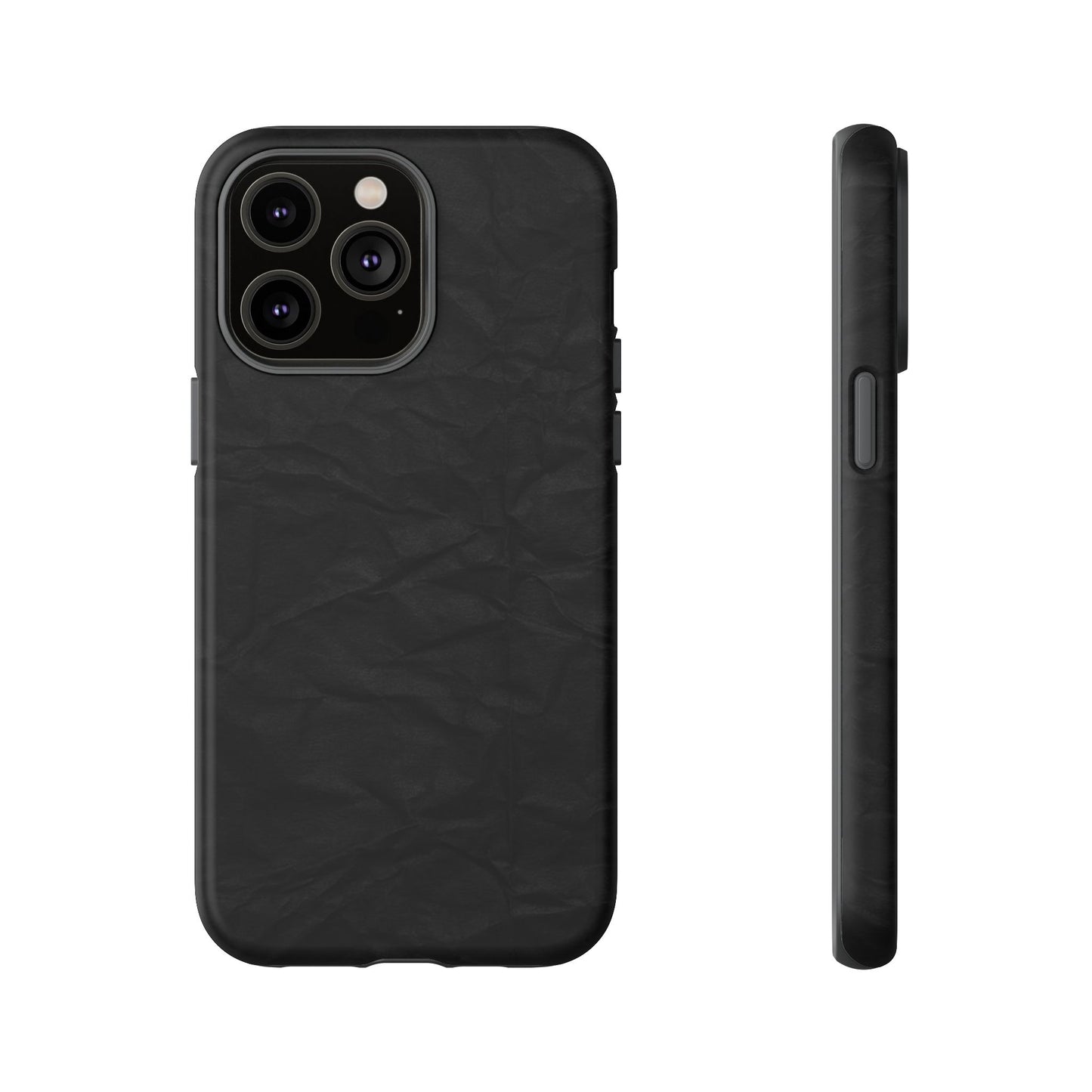 Black Wrinkled Phone Case