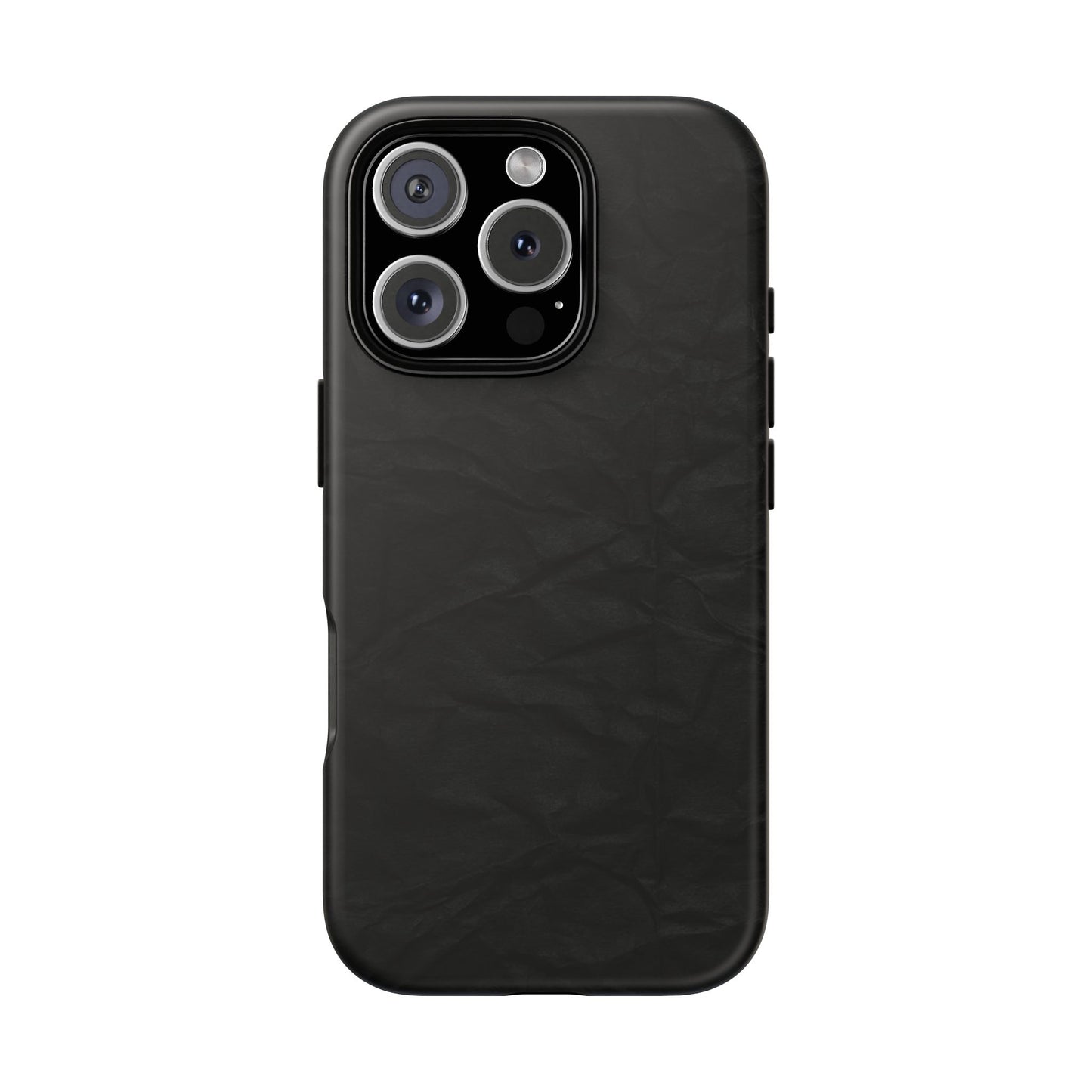 Black Wrinkled Phone Case