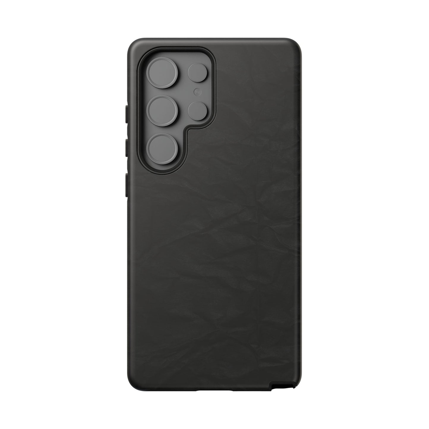 Black Wrinkled Phone Case