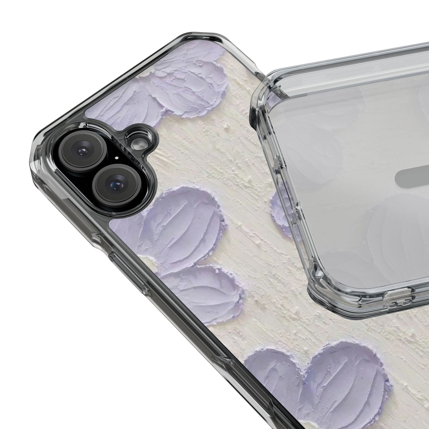 Floral Magnetic Clear Impact Cases for iPhone - Stylish and Durable Protection