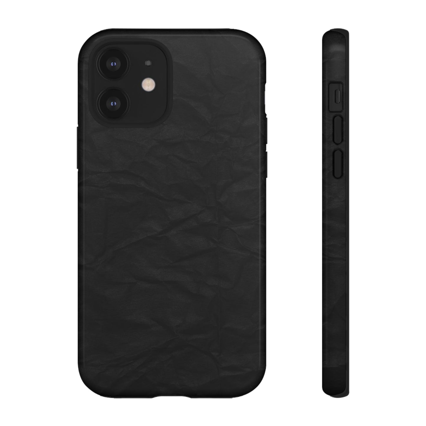 Black Wrinkled Phone Case