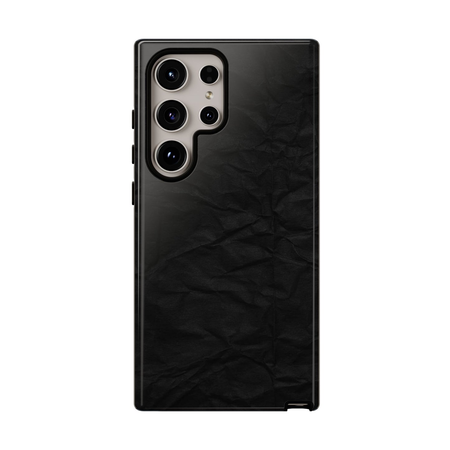 Black Wrinkled Phone Case